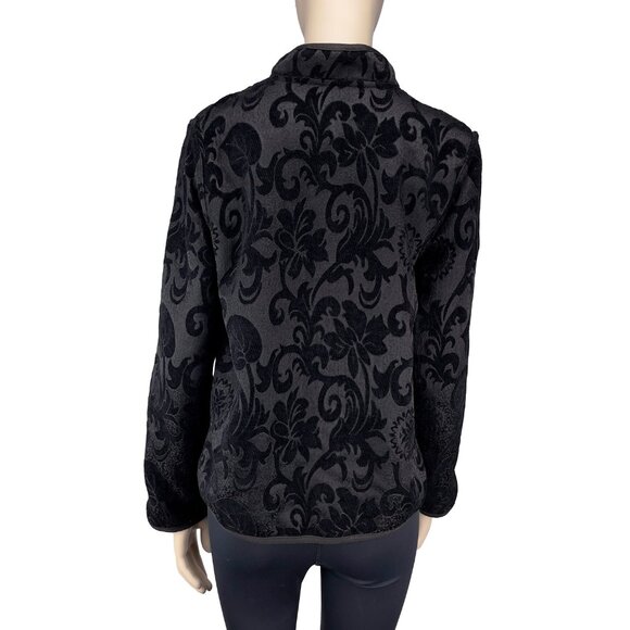 VINTAGE 70βs Incredible Reversible Floral Velvet Tapisserie Jacket Whimsigoth - Picture 5 of 10